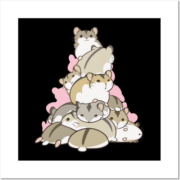 Pile of Hamsters Wall Art by BadDesignCo